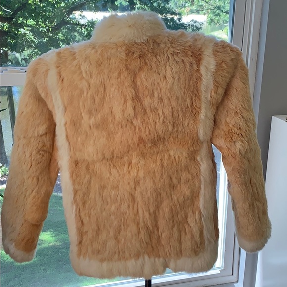 Multicolored Real Rabbit Jacket (Small) - Picture 2 of 9